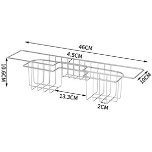 Modern Stainless Steel Kitchen Sink <b>Drain</b> Rack <b>Basket</b> Multifunctional Storage Wall-Mounted Eco-Friendly Dish Water Filter Hotel - Product Image 1