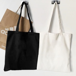 Borsa Tote in Tela di Cotone Ecologica con Stampa Cartoon, Manici e <span class=keywords><strong>Dimensioni</strong></span> Medie Allungate - Product Image 4