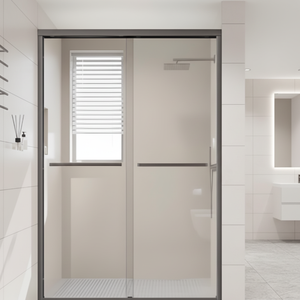 Prix <span class=keywords><strong>de</strong></span> gros, vente directe d'usine, cabine <span class=keywords><strong>de</strong></span> <span class=keywords><strong>douche</strong></span> coulissante sans cadre personnalisée avec design carré et plateau en pierre artificielle - Product Image 1