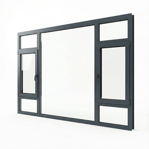 Perfil de aluminio para ventana abatible serie FMA, serie 6000, 6063 T5, marco biselado y chamuscado para villa moderna - Product Image 3