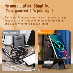 Base de Carga Inalámbrica Magnética 5 en 1 para Escritorio, Altavoces Portátiles, Auriculares, Reloj, Soporte para iPhone - Product Image 3