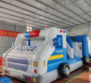 Château gonflable commercial d'extérieur avec toboggan, jeux de château gonflable amusants, combo de château gonflable avec toboggan - Product Image 4