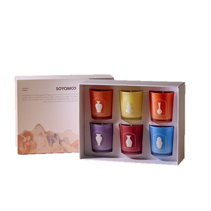 Vela Aromática <span class=keywords><strong>de</strong></span> Fábrica, Cera Vegetal <span class=keywords><strong>de</strong></span> Soja <span class=keywords><strong>de</strong></span> Colores, Vela Perfumada sin Humo Negro para Aromatizar el Aire, Caja <span class=keywords><strong>de</strong></span> Regalo - Product Image 2