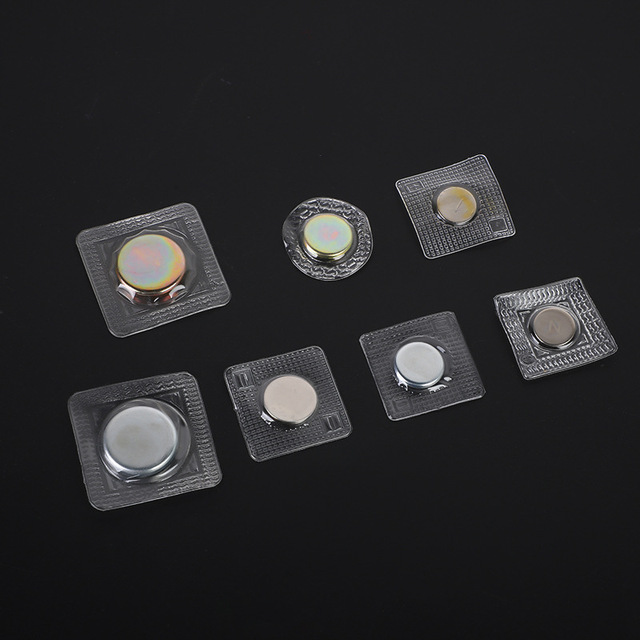 Double Sided PVC Waterproof Film Wrapping Coated Round Disc Rare Earth Neodymium NdFeB Magnet for Garment Magnetic Buttons Snap