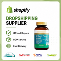 Marca Privada: Extracto de Cardo Mariano (St. Mary's Thistle) en Pastillas para el Hígado, Agente de Dropshipping para Shopify y eBay Incluido, Entrega Rápida