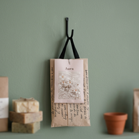 Kantong Aroma Bunga Kering Soone Aura Floral Sachet, Kantong Wangi Dekoratif Bentuk Persegi Panjang, Sisipan Kantong Beraroma untuk Pakaian, Tas, dan Rumah