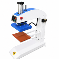 Presse à chaud pneumatique automatique 20x20cm pour l'impression par sublimation sur sacs à dos, équipement de transfert de logo et d'étiquettes par sublimation