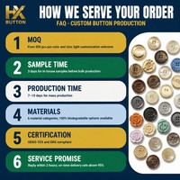 Kancing Logam Berlapis Mutiara Kustom 4 Lubang Dua Warna Putih Gunmetal untuk Mantel Blazer Pabrik OEM ODM MOQ Rendah