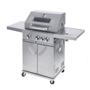 Barbecue à <span class=keywords><strong>gaz</strong></span> moderne en fer avec rangement, mobilier de jardin, personnalisable, facile à nettoyer, barbecue domestique - Product Image 6