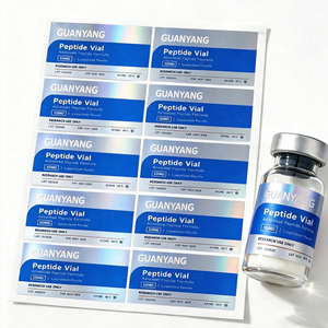 <span class=keywords><strong>Etichette</strong></span> Olografiche Personalizzate per Fiale di Peptidi 3ml 5ml 10ml, Adesivi in Vinile Impermeabili, <span class=keywords><strong>Etichette</strong></span> Olografiche per Fiale da 3ml - Product Image 1