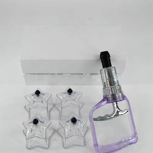 4 pièces/ensemble en plastique amour coeur forme ventouses ensemble étoile ventouses thérapie avec aspirateur pour corps Hijama tasses pour Ventouse <span class=keywords><strong>Massage</strong></span> - Product Image 2