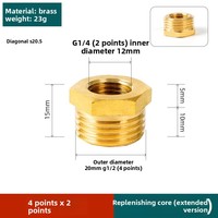 All-Copper pneumatik Bushing pria ke wanita benang lurus mengurangi tembaga bersama Casting Teknik