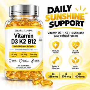 Cápsulas Blandas Personalizables 3 en 1 de Vitamina D3, K2 y B12 para Apoyo Diario a la Salud del Corazón y la Exposición Solar, Marca Privada - Product Image 4