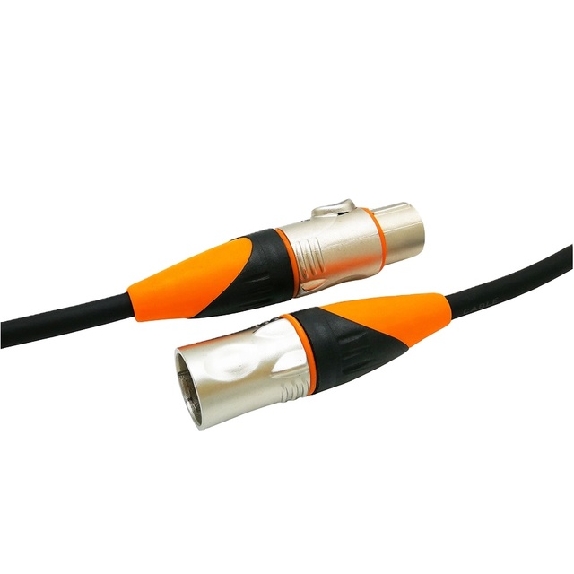 110 Ohms Impedance 10 Feet Flexible DMX 512 Signal 3 Pin Male to Female DMX Cable for Stage Lighting