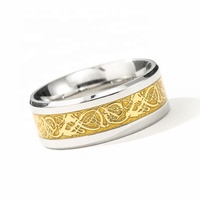 Bague ouverte Dragon pour hommes, prix Direct d'usine, rose uni, dominage
