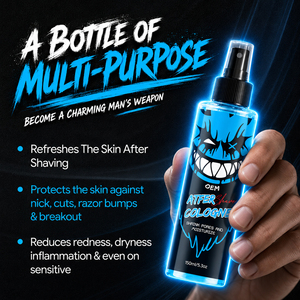Loción <span class=keywords><strong>para</strong></span> Después del Afeitado con 70% de Alcohol Natural, Desinfectante Sin Resecar la Piel, Fragancia Amaderada Fresca, Cuidado Facial Masculino, Venta al por Mayor - Product Image 2
