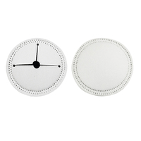 Dessous de verre en néoprène pour Sublimation, 8 pièces, blanc, pour verre de vin jetable, protection de Table à Double couche, pour la fête