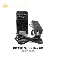 BITAXE Supra Hex 701 4.2T Machine de Minage Solo à Faible Bruit et Économique en Énergie SHA-256 Bitcoin/BCH/BSV Processeur de Données Informatique Métallique