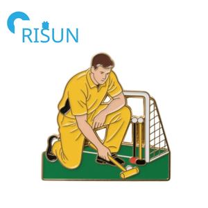 Broche de esmalte de bolas de <span class=keywords><strong>Croquet</strong></span> de Metal personalizado de fábrica, Pin de solapa, alfileres de jugador de <span class=keywords><strong>Croquet</strong></span>, logotipo personalizado, insignia de Pin esmaltado deportivo de <span class=keywords><strong>Croquet</strong></span> - Product Image 5