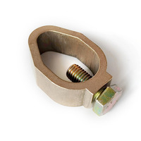 Connecteur de poteau de terre en laiton 5/8'' pour câble (Type A)