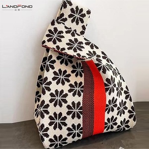 Tas tangan rajut wanita, Tote Bag tas tangan rajut bunga musim dingin & Musim Gugur 2023 untuk wanita - Product Image 3