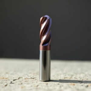 Fraise à queue en carbure monobloc Ttake Standard Ta1443, hélice à 45 degrés, 3 dents, revêtement Nano TiAln, pour fraisage de rainures courtes, coupe de métaux - Product Image 3