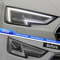 Kit de phares LED KGKB, version améliorée haut de gamme, 6000K DRL, lentille de projecteur, Plug & Play pour Audi A4 A4L S4 B9 2017-2019