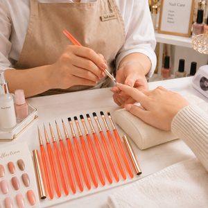 Ensemble de pinceaux à ongles multi-pointes, pinceaux triangulaires, ronds, plats, en forme de pétale pour la peinture au gel, la décoration des ongles - Product Image 2