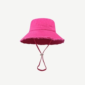 Nuevo diseño, venta al por mayor, sombreros de cubo personalizados de ala ancha, sombrero de cubo Unisex con sombrilla de cuerda, sombrero de cubo en blanco - Product Image 4