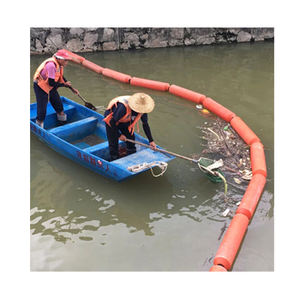 Barrière de sécurité flottante écologique en matériau LLDPE, bouée d'avertissement maritime, bloc anti-<span class=keywords><strong>pollution</strong></span> et déchets pour océan et rivière avec tuyau - Product Image 1