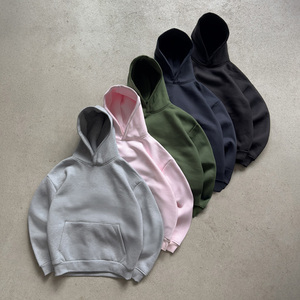 Manufacturer Custom Two Pieces Set Vintage Blank <strong>Black</strong> <strong>Hoodie</strong> and Sweatpants Sweat Track Suit Gym Baggy Oversize <strong>Plain</strong> Tracksuit - Product Image 2