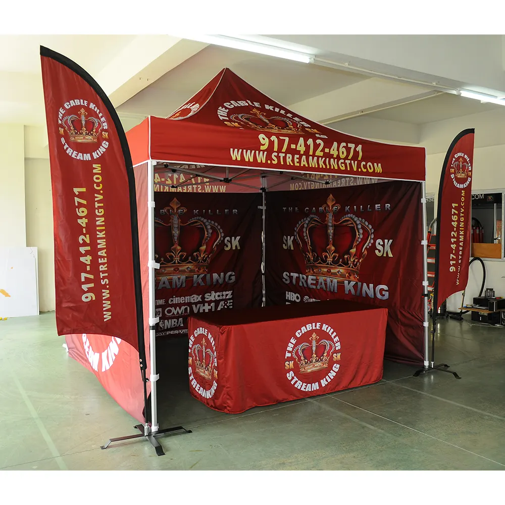 Personalizzato Stampato Fiera Promozionale Tendone Pop Up Tenda 10x20 Pieghevole Baldacchino Tenda Gazebo