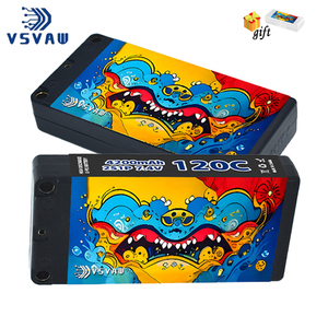 VSVAW 2S 7.4V 4200毫安时脂肪电池120C，带T/XT60/EC3插头遥控电池，用于遥控汽车卡车重重车赛车爱好零件 - Product Image 1