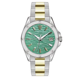 Reloj de oro de acero inoxidable de alta calidad, reloj automático mecánico clásico con posición de Dial de función de día - Product Image 3