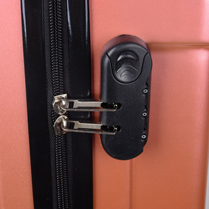 Trolley Case 20-Inch Carry-On Spinner Wheels With Lock Durable Unisex Solid Color Travel Luggage - Product Image 3