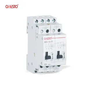 Relé de travamento 3no + 1nc contato 230v, relé de potência 16a 50/60hz din rail type impulso