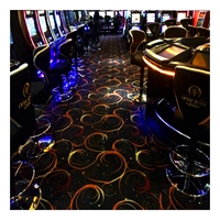 Tapis en laine ignifuge pour couloir de casino, tapis imprimé en nylon, hôtel, design rétro classique