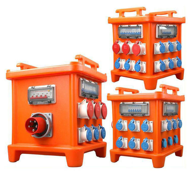 outdoor waterproof distribution outlet plug box mobile portable combination socket distribution box