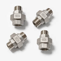 Raccord de tuyauterie en acier inoxydable 304, fileté mâle, lisse, basse pression, moulé par investissement, DN15-DN50, BSPP/BSPT, personnalisé OEM