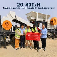 Concasseur à mâchoires mobile diesel PE400x600 et concasseur à marteaux PC800*800 50tph pour le concassage dans les petites mines et carrières