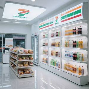 Cơ Bản hiệu quả lưu trữ siêu thị giá gỗ kim loại kệ LED menu ánh sáng Hộp nhiệm vụ ánh sáng Rack hiển thị cho cửa hàng tiện lợi - Product Image 1