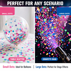 Confettis en papier de soie ronds avec couleur et taille personnalisées en usine pour les événements festifs en gros - Product Image 5