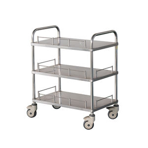 MT Hospital Chariot en acier inoxydable Chariot d'instruments pour patients avec tiroirs Chariot médical - Product Image 3