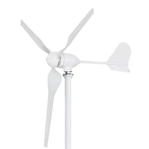 Mini generador de viento para el hogar, controlador de flujo Axial de palas de eje Vertical de poste, 1KW, 2KW, 5KW, 10KW, precio