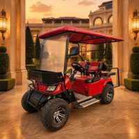 Carrito de Golf Eléctrico de Alta Velocidad para 4 Pasajeros con Velocidad de 35 km por Hora para Hoteles, Comunidades y Zonas Turísticas