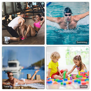 סיטונאי גודל לוגו מותאם אישית נסיעות שרוך ספורט פוליאסטר מתקפל נעלי תרמיל שקיות קניות בגדי אחסון - Product Image 5