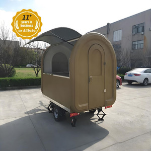 Remolque de Comida Rápida Móvil con Estructura de Acero Inoxidable, Anticorrosión, Fácil Mantenimiento, Freidora Resistente al Óxido para Uso en el <span class=keywords><strong>Centro</strong></span> de la Ciudad - Product Image 1