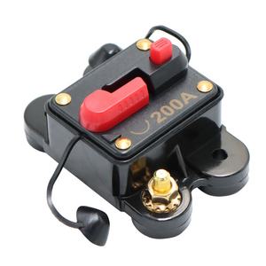 Bloc de fusibles en ligne pour autoradio 12V-24V CC, protection contre les surcharges du moteur, <span class=keywords><strong>12</strong></span> <span class=keywords><strong>volts</strong></span> pour voiture, SUV, marine, <span class=keywords><strong>disjoncteur</strong></span> avec réinitialisation manuelle - Product Image 1