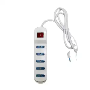 Power Strip With Usb Standard 3 Pin Electric Holder Touch Switches Usb-C Phone Type 2 Male 5 Pin Ip67Plug Surge Small Socket Set