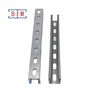 Canale Unistrut P1000T 1-5/8 X 1-5/8 Pollici 41X41X2.5mm Zincato Elettroliticamente con Struttura Scanalata ad Alta Resistenza - Product Image 2